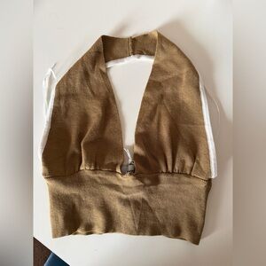 Princess Polly Tan Halter Top